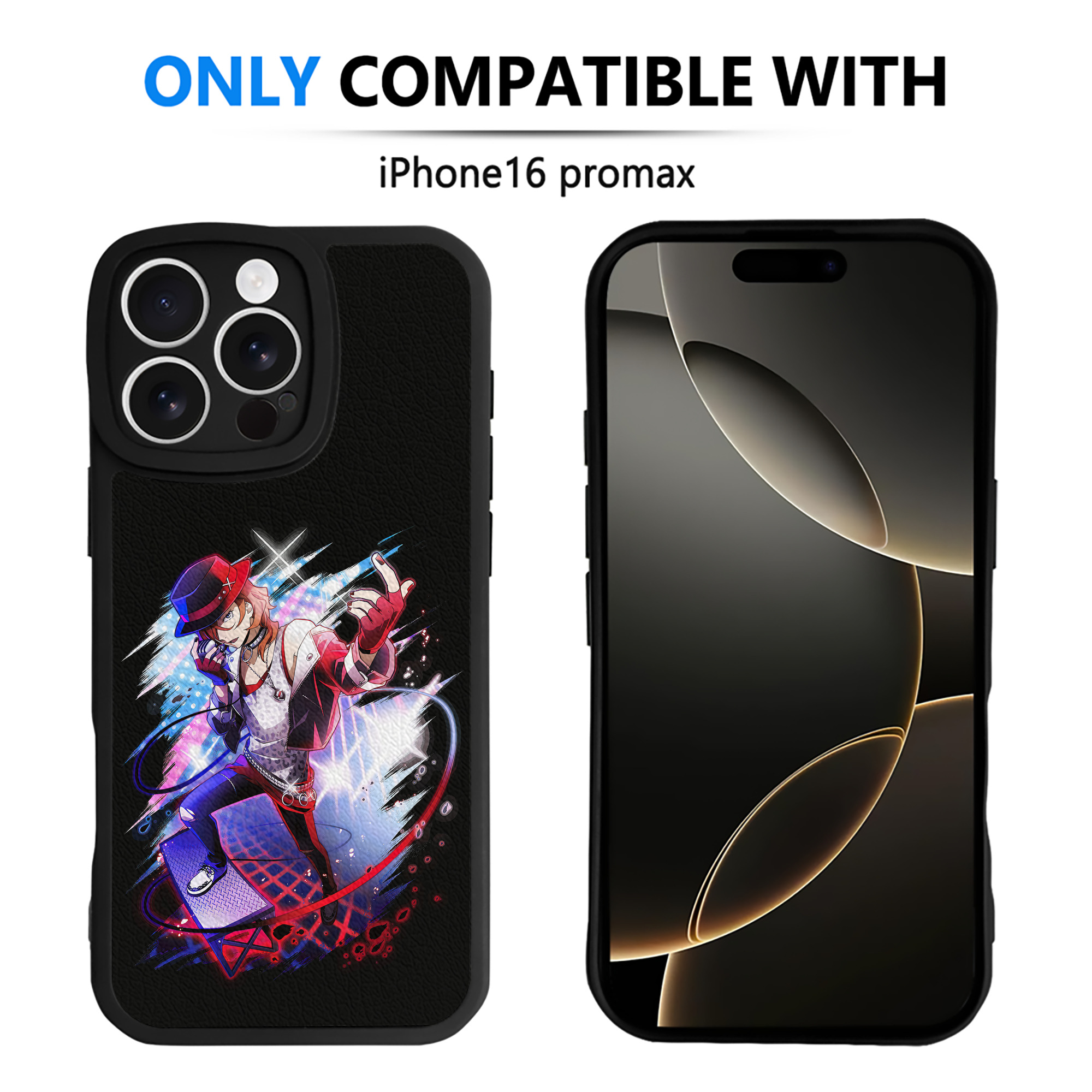 （画像用） 文豪ストレイドッグス Bungo Stray Dogs 【iPhone 16シリーズ対応】シリコンスマホケース（レザー調） 材質：シリコン